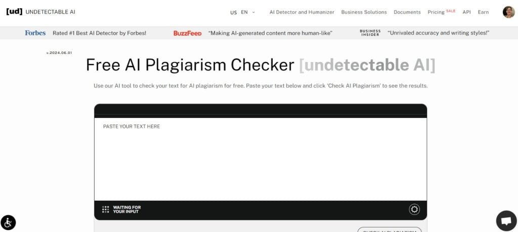 Controllore di plagio AI non individuabile